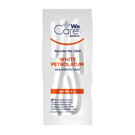 Petrolatum White Foilpack WeCare™ 5 Gram Individual Packet NonSterile (Vaseline) (144/BX  6BX/CS) by Dynarex Corporation  ID 1140